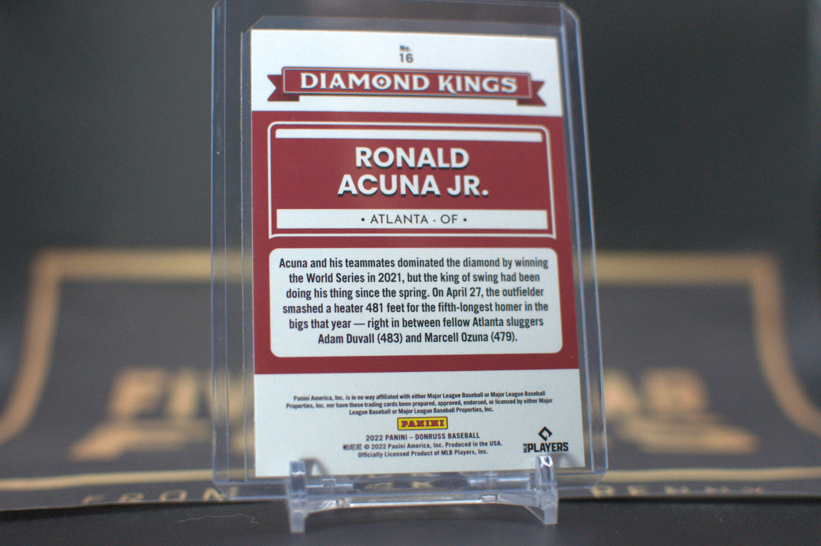 2022 Panini Donruss: Ronald Acuna Jr. #16