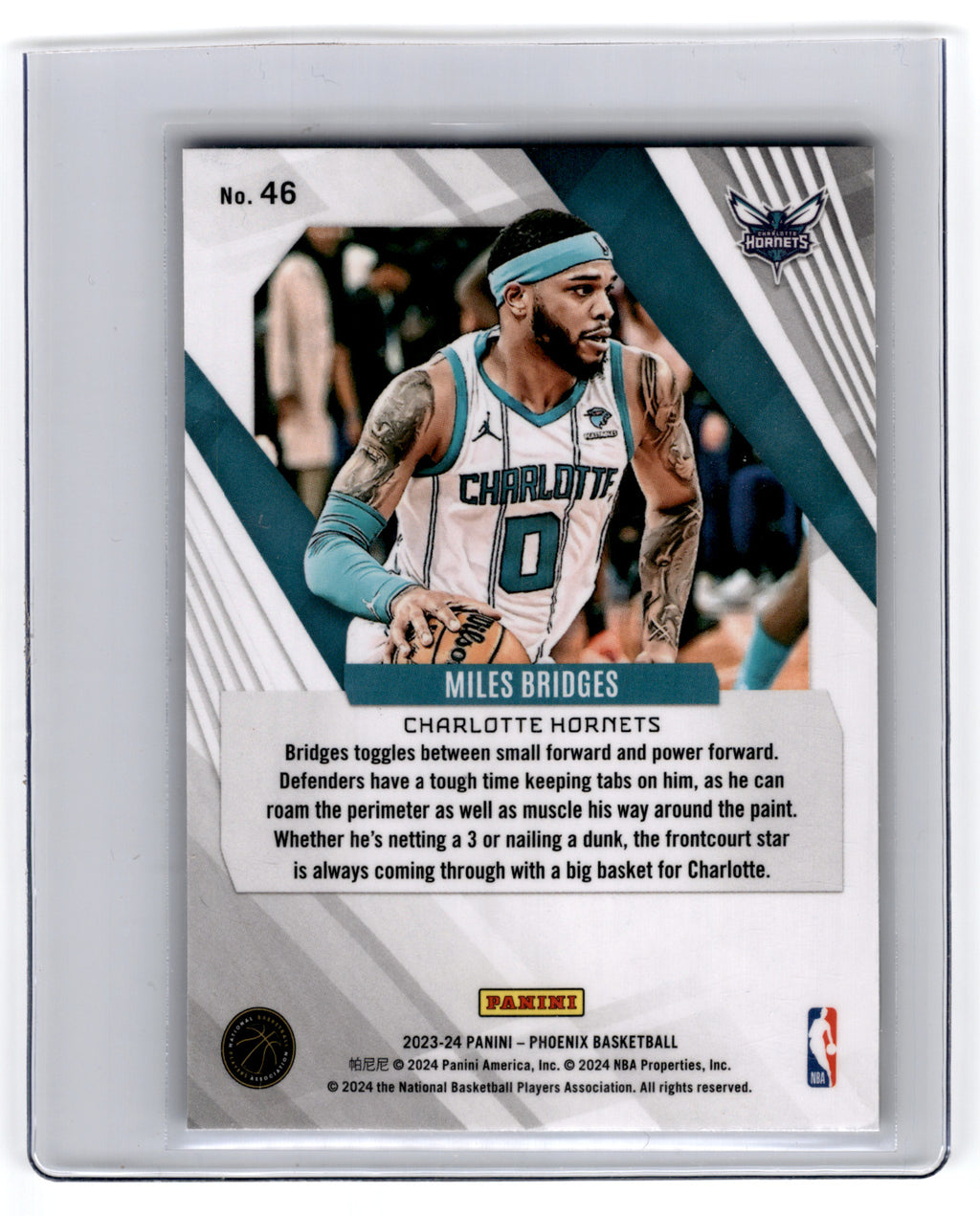 2023 Panini Phoenix Miles Bridges #46 **Free Shipping @ $10+**