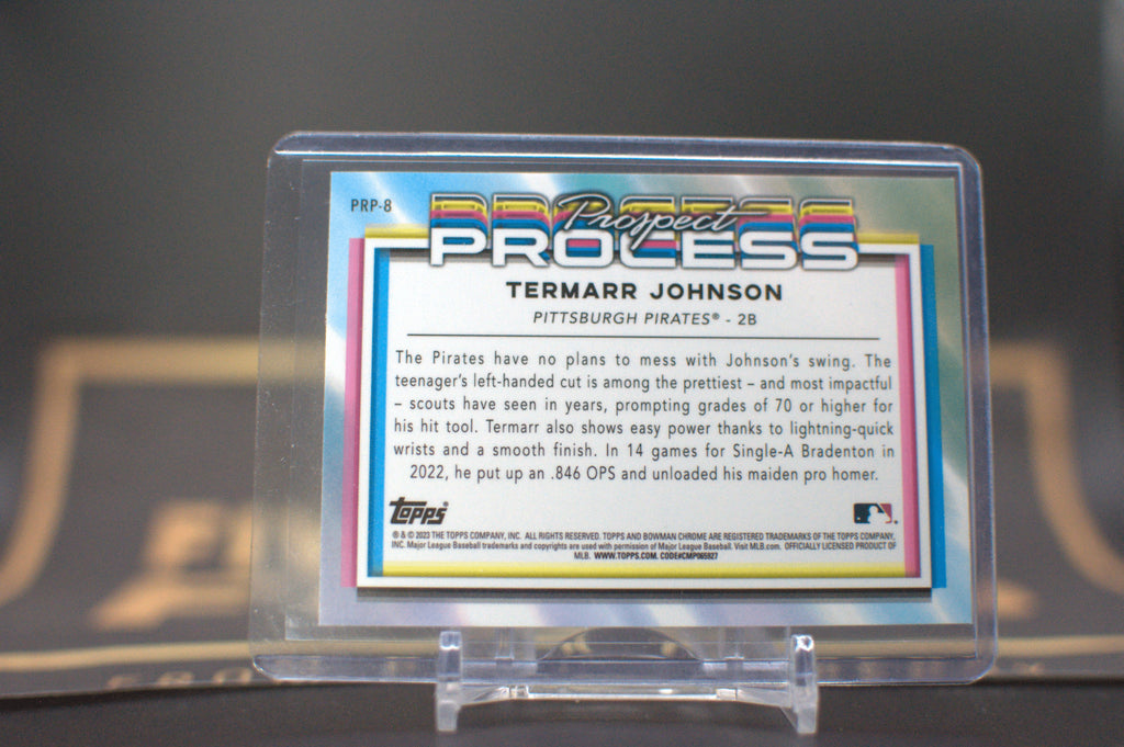 2023 Bowman Chrome Prospect Process: Termarr Johnson #PRP-8