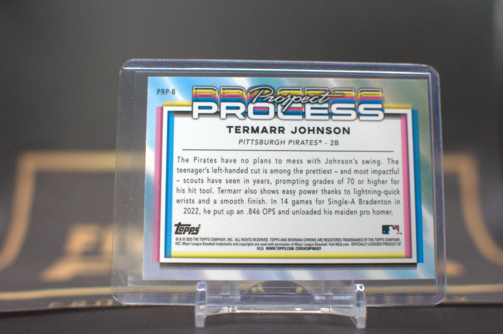 2023 Bowman Chrome Prospect Process: Termarr Johnson #PRP-8