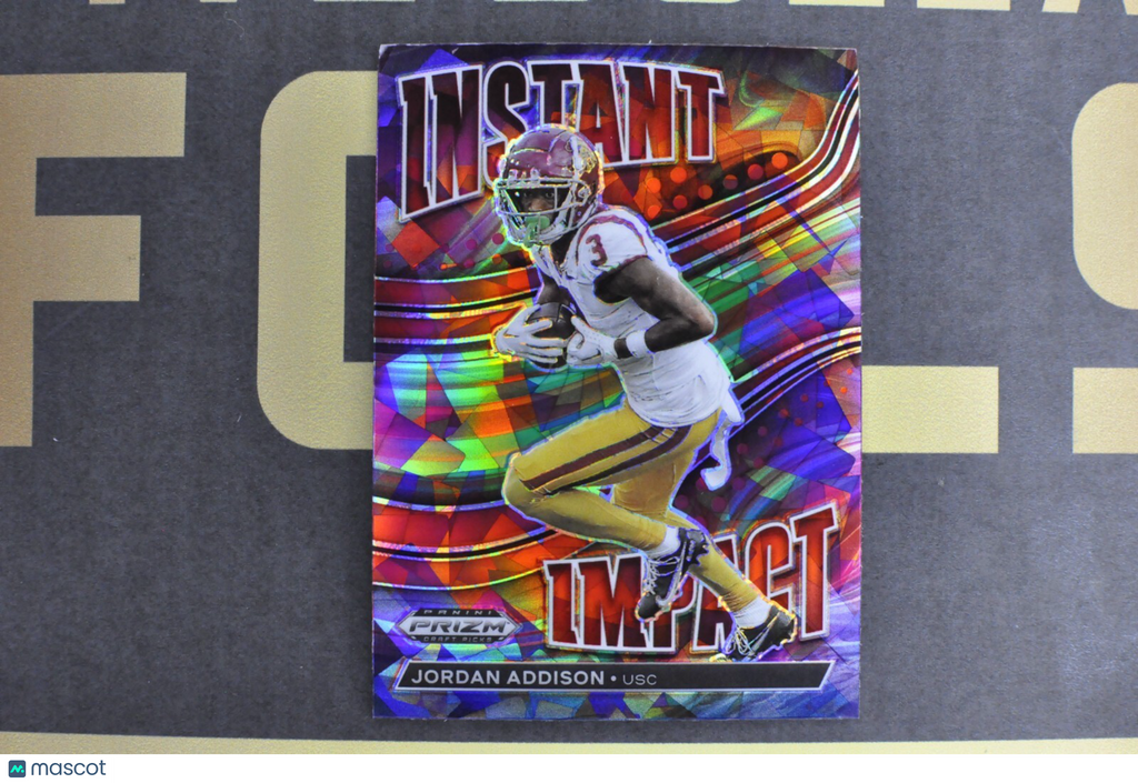 Jordan Addison [Red Ice] (2023 Panini Prizm Draft Picks Instant Impact) II-9