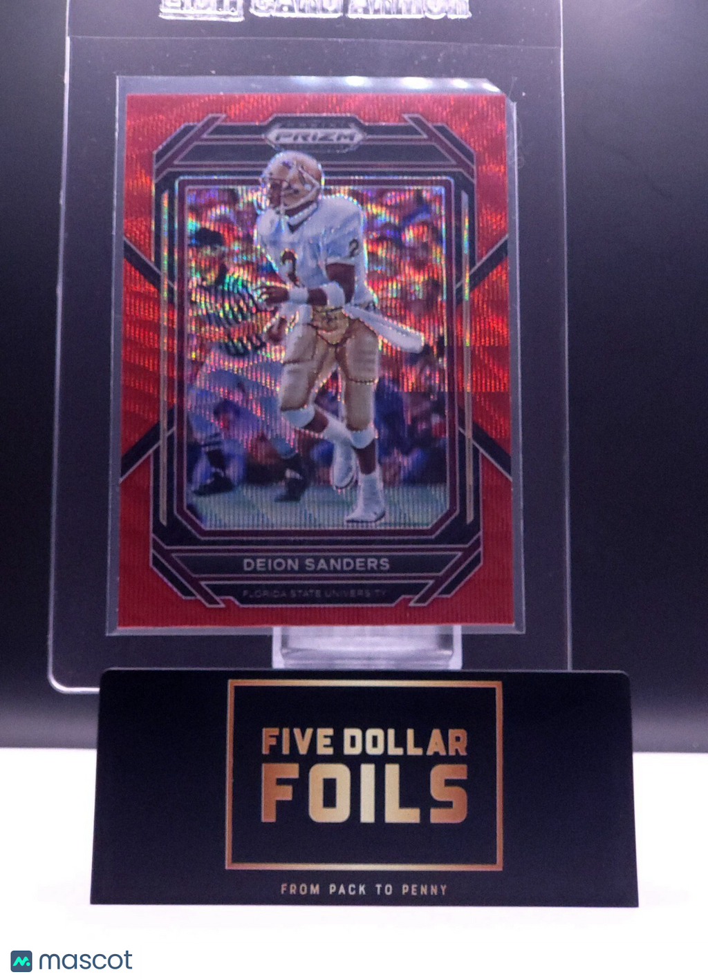 *Free Shipping @10* 2023 Prizm Draft Picks - Red Wave Prizm #28 Deion Sanders