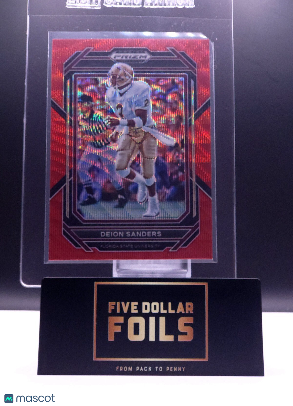 *Free Shipping @10* 2023 Prizm Draft Picks - Red Wave Prizm #28 Deion Sanders