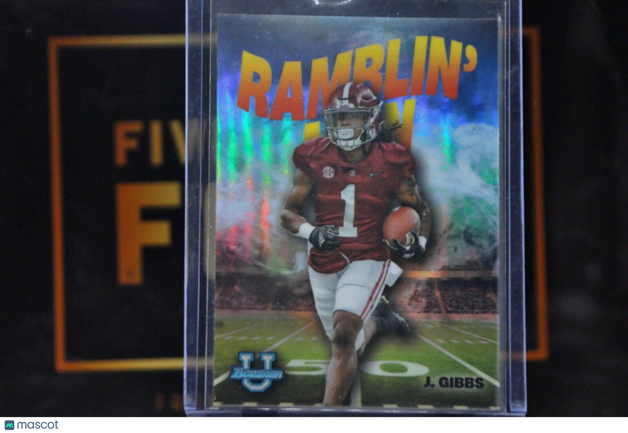 2022 Bowman Chrome University Ramblin Man: Jahmyr Gibbs #RM-5