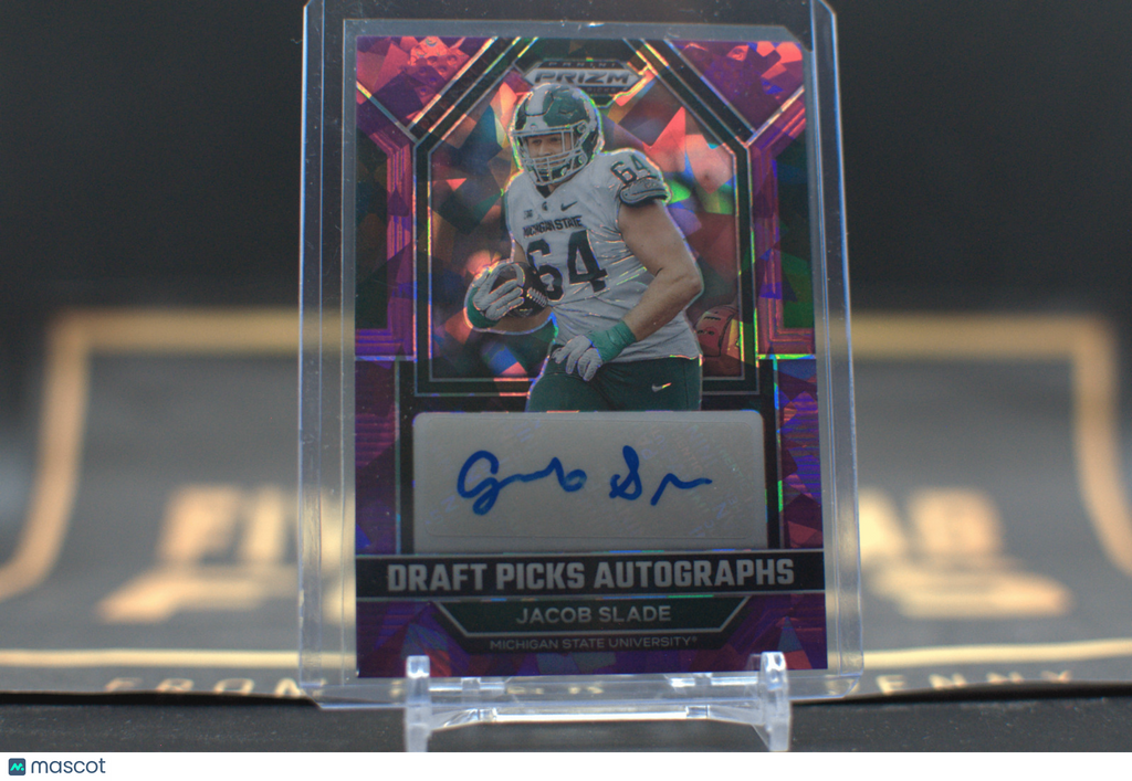 2023 Panini Prizm Draft Picks Jacob Slade Auto Purple Ice #DPA-JAS Card /99