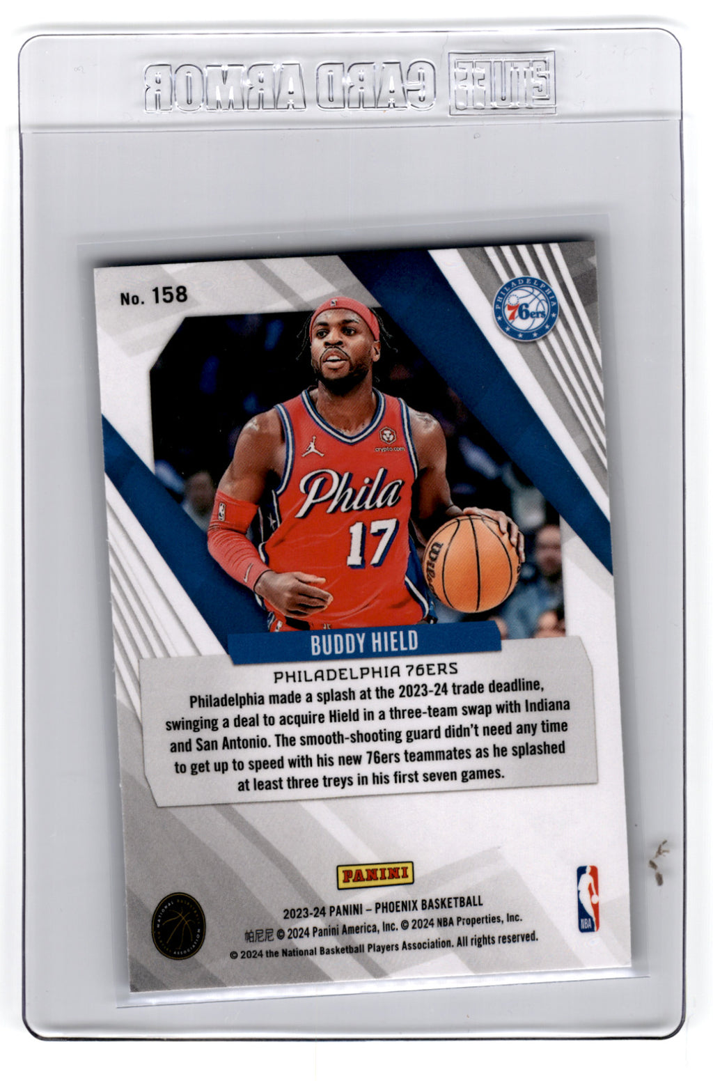 2023 Panini Phoenix Buddy Hield #158 **Free Shipping @ $10+**