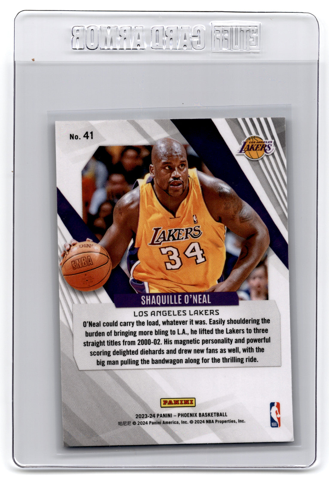 2023 Panini Phoenix Shaquille O'Neal #41 **Free Shipping @ $10+**