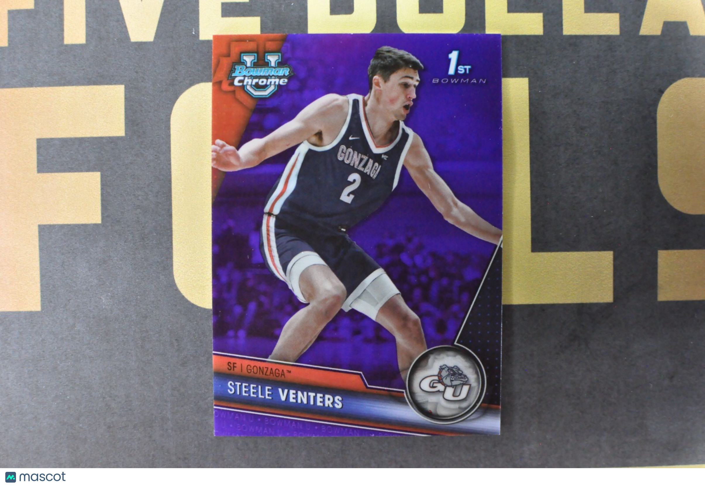 Steele Venters [Purple Mini-Diamond] #83 (2023 Bowman Chrome University)