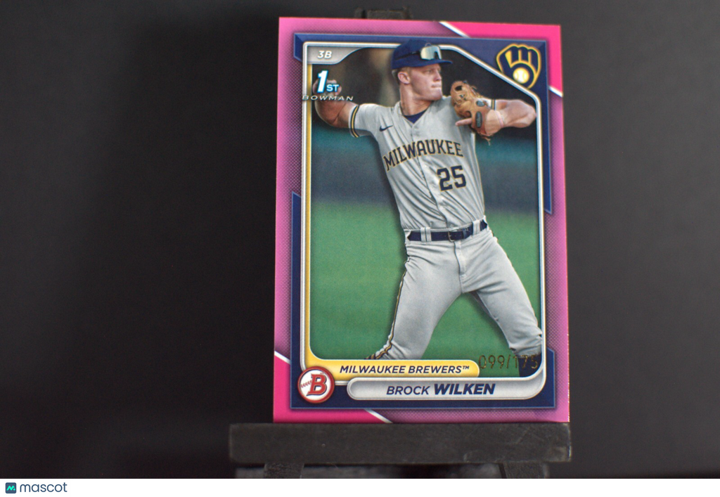 2024 Bowman #BP-86 Brock Wilken 1st Bowman Paper Pink /175 Milwaukee Brewers