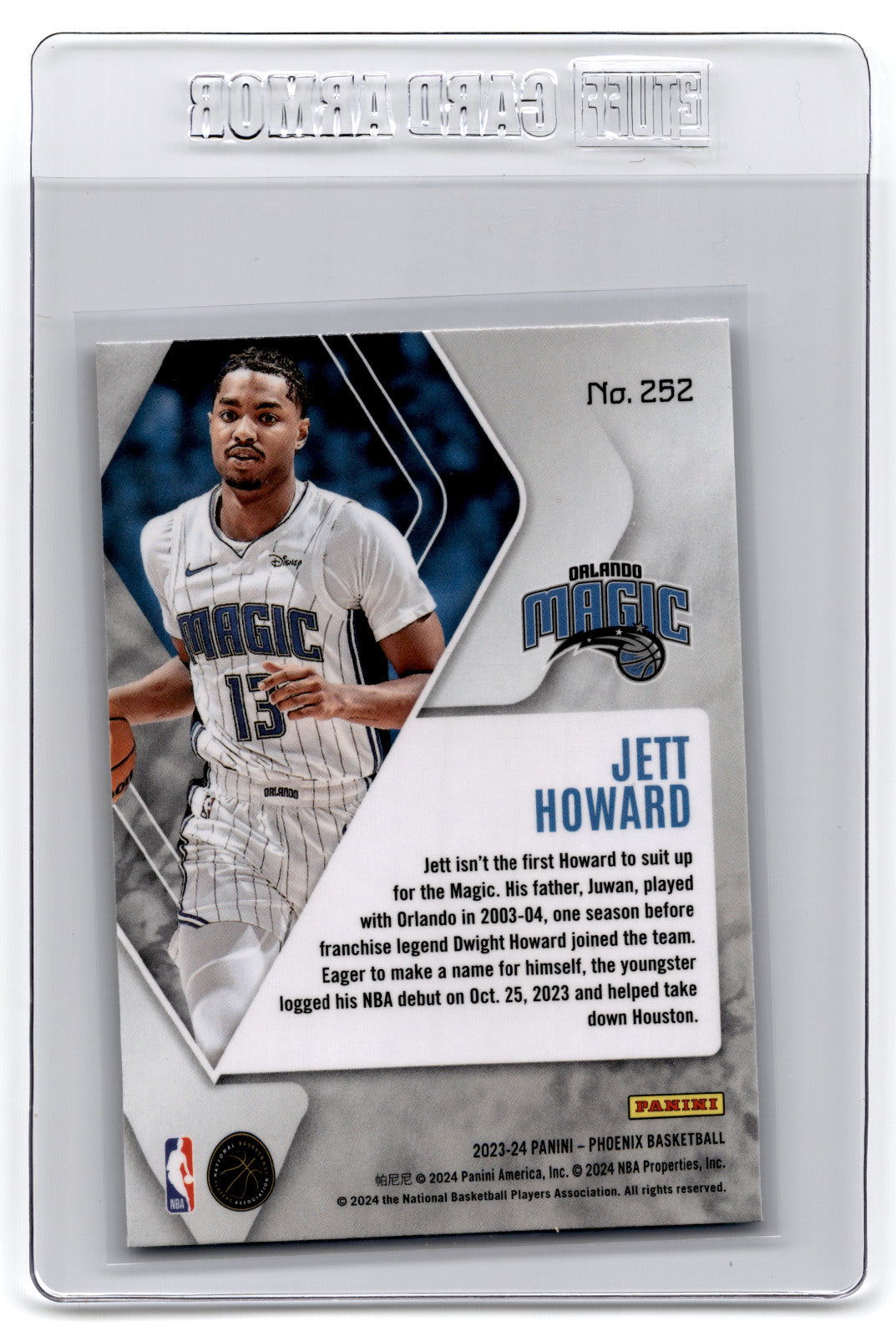 2023 Panini Phoenix Jett Howard #252 **Free Shipping @ $10+**