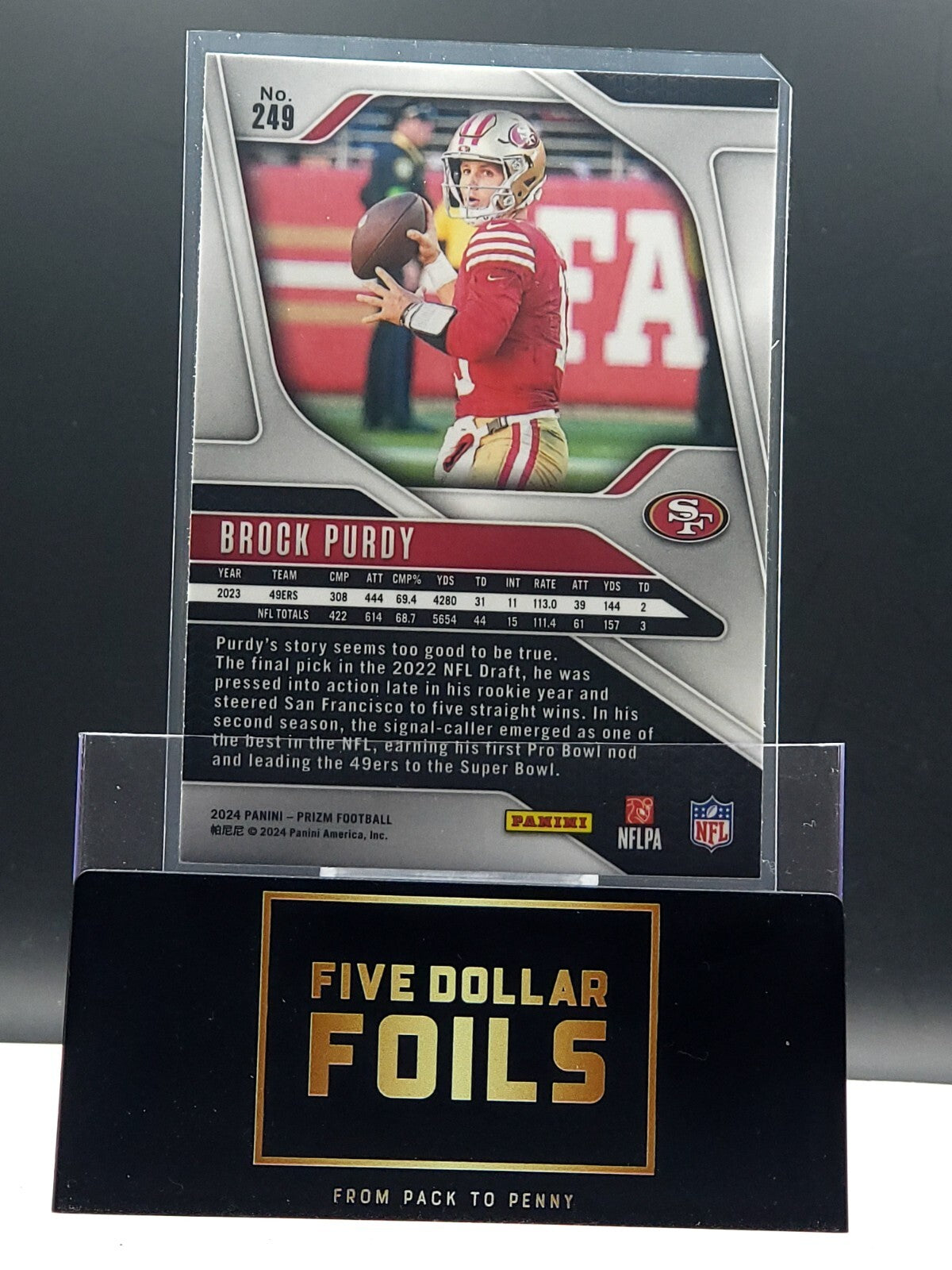 *Free Shipping @ $10* 2024 Panini Prizm #249 Brock Purdy