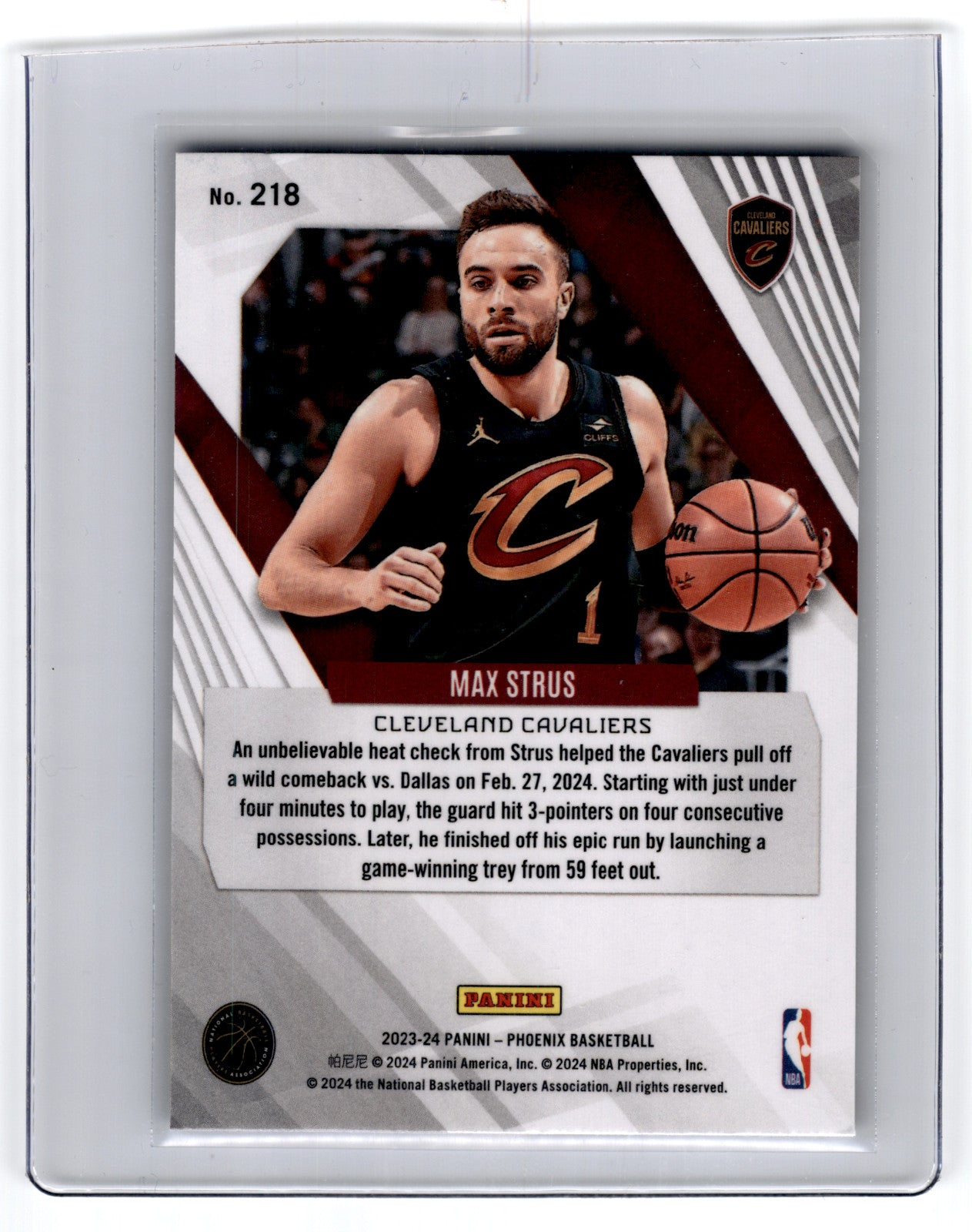 2023 Panini Phoenix Max Strus #218 **Free Shipping @ $10+**