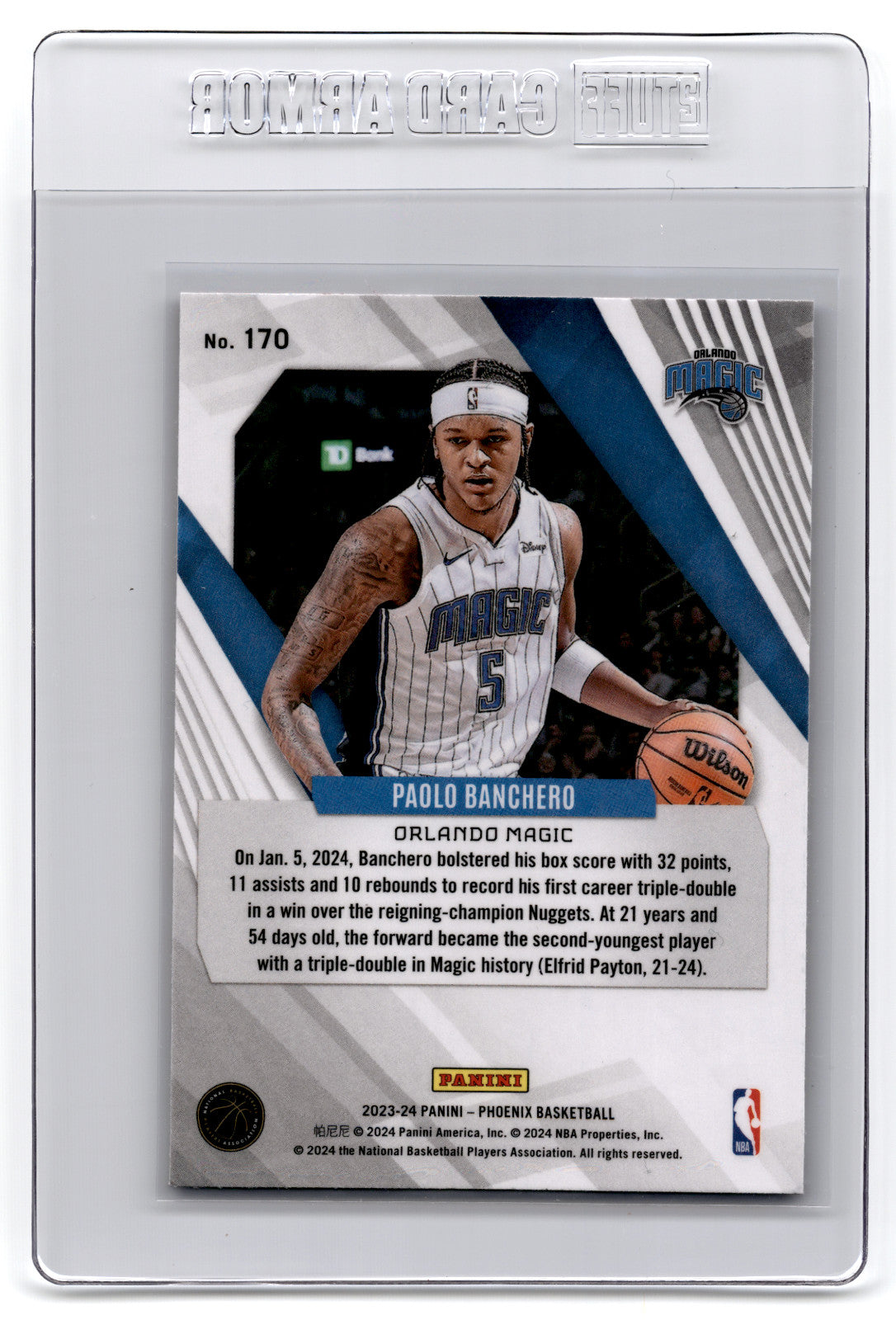 2023 Panini Phoenix: Paolo Banchero [Red Ice] #170