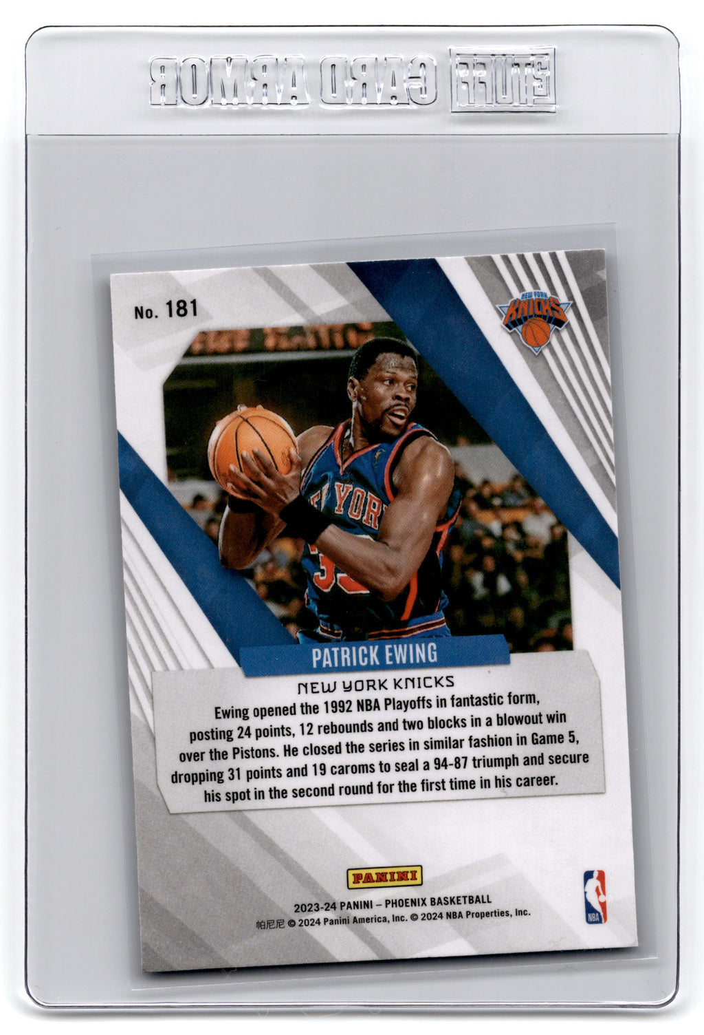 2023 Panini Phoenix Patrick Ewing #181 **Free Shipping @ $10+**