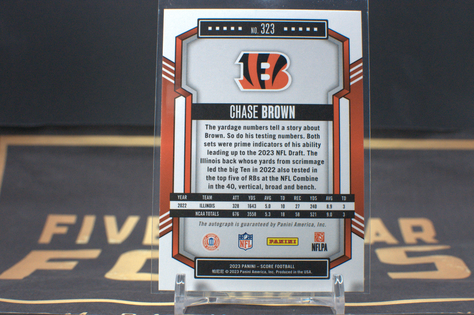 2023 Score - Rookies #323 Chase Brown Signature