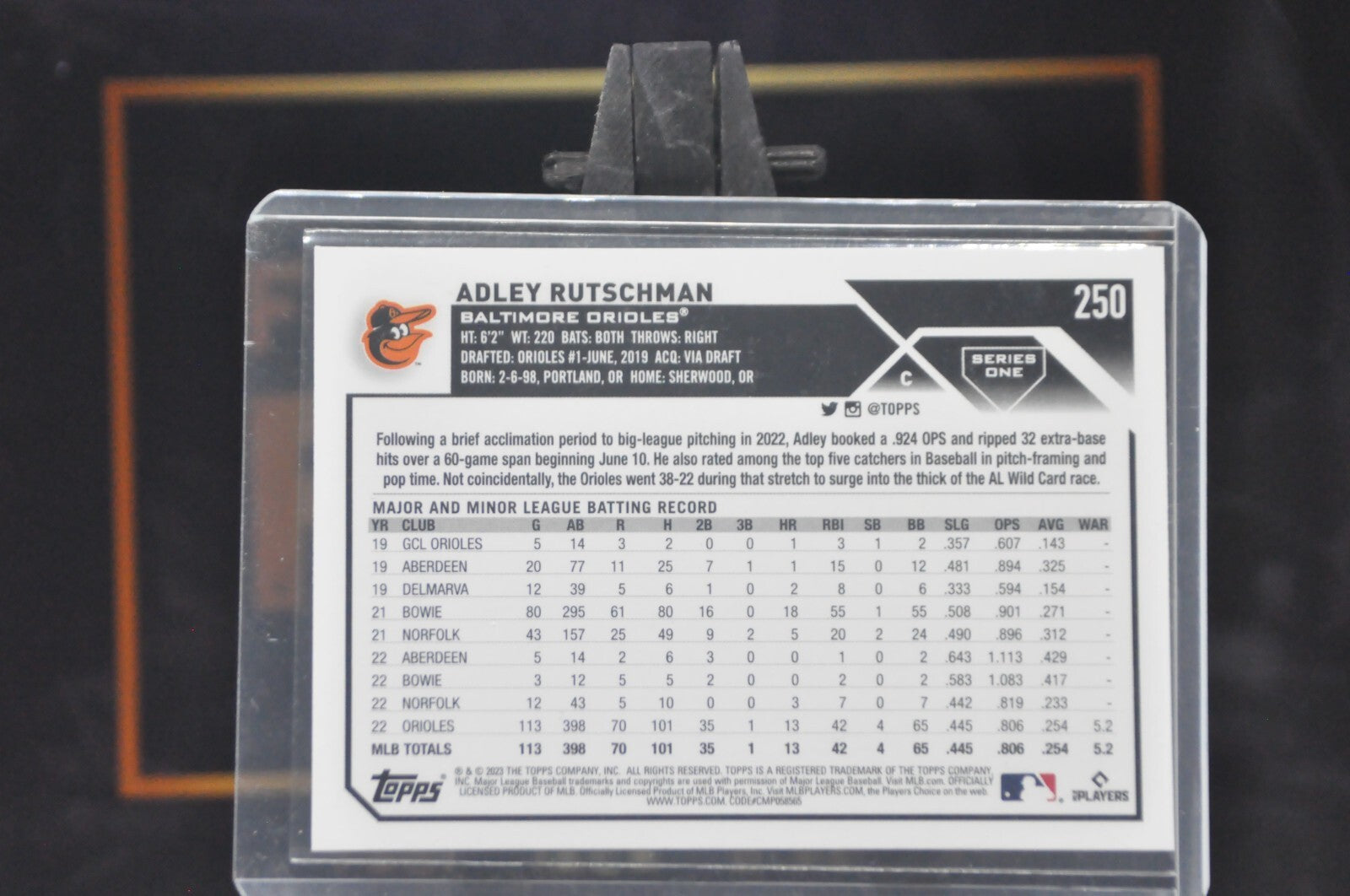 2023 Topps: Adley Rutschman #250