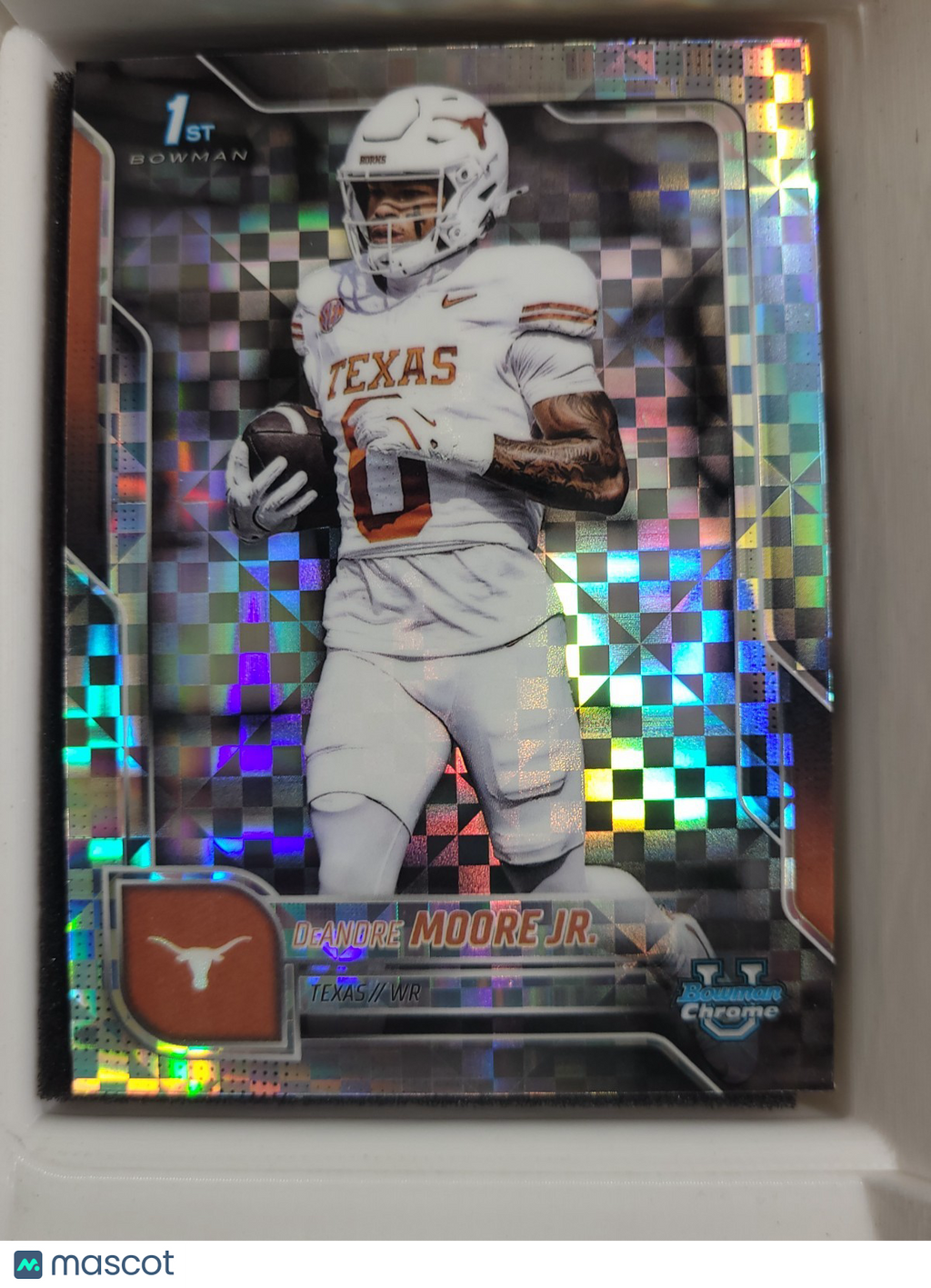 2025 Bowman University Chrome Deandre Moore JR 183 X Fractor