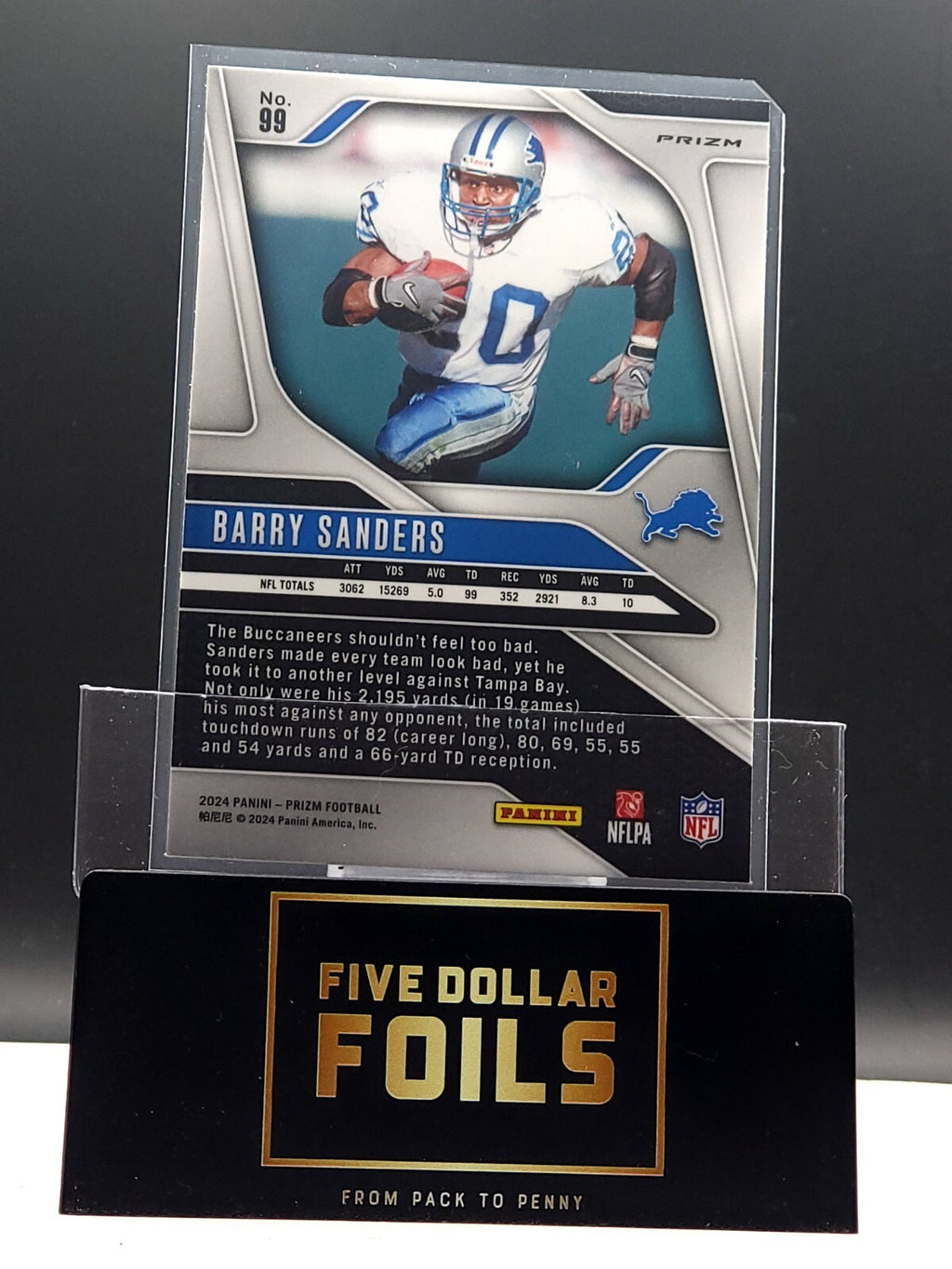 *Free Shipping @ $10* 2024 Panini Prizm #99 Barry Sanders Red White Blue