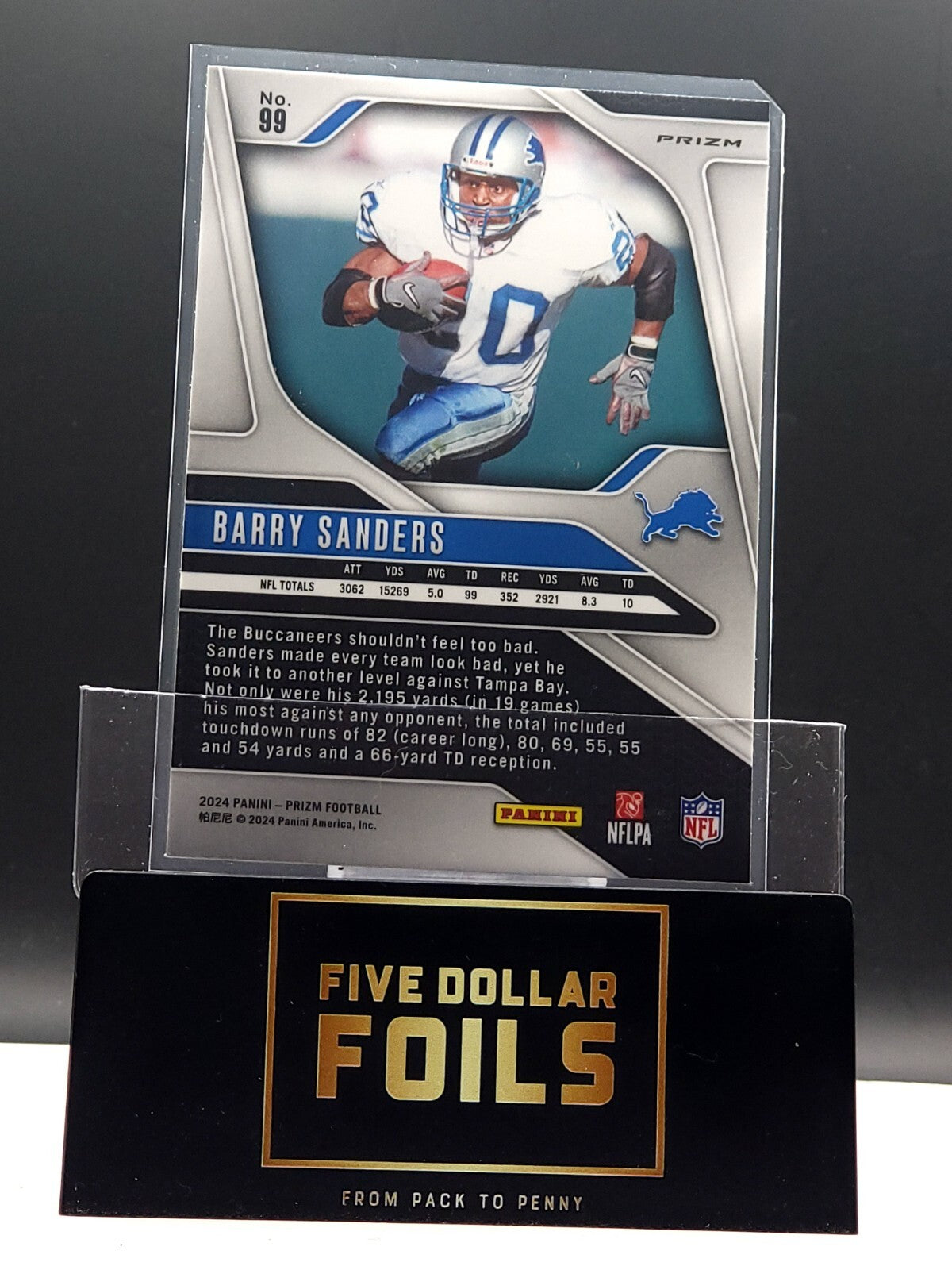 *Free Shipping @ $10* 2024 Panini Prizm #99 Barry Sanders Red White Blue
