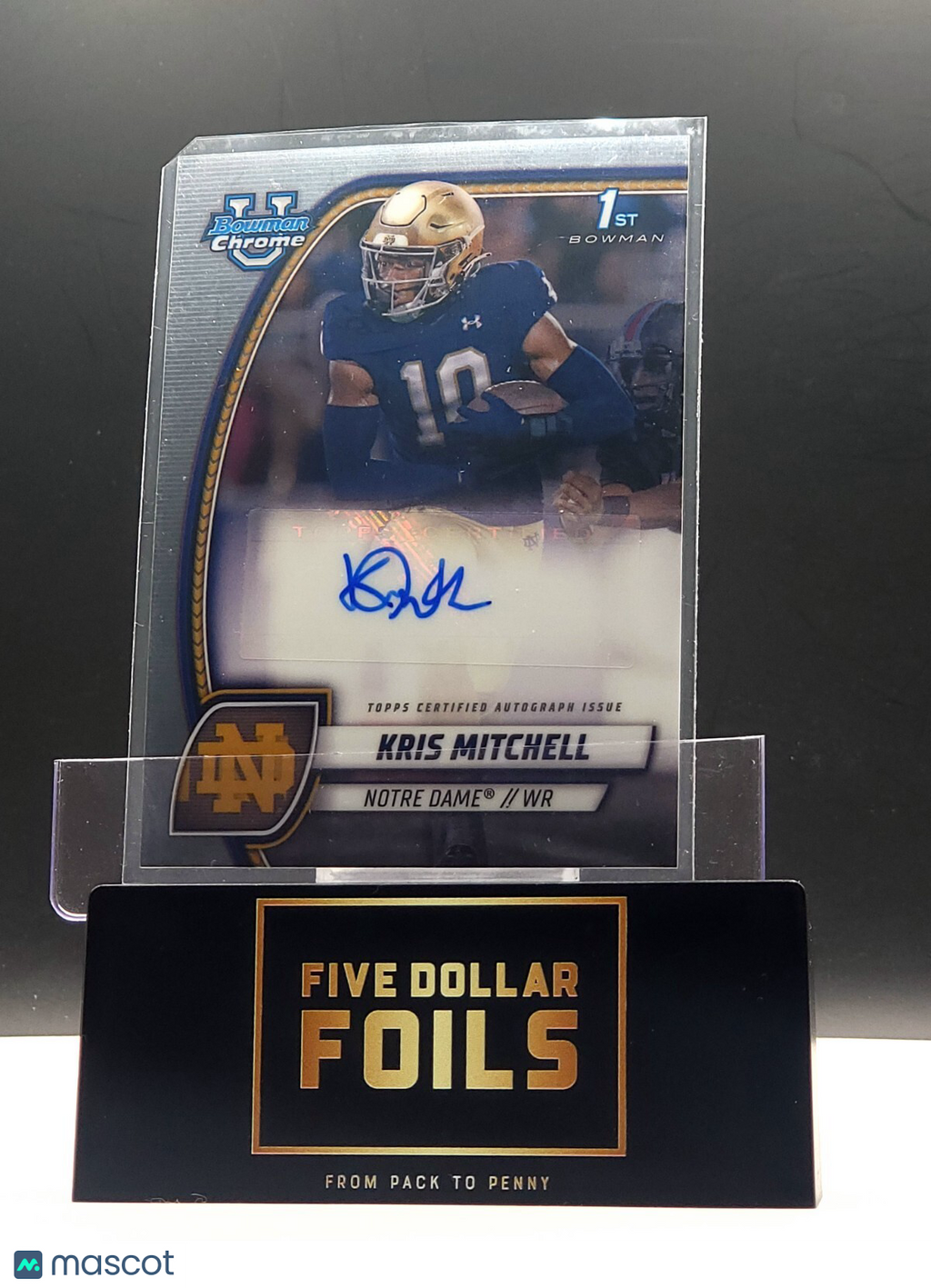 2024 Bowman University Chrome Auto # PA-KMI Kris Mitchell