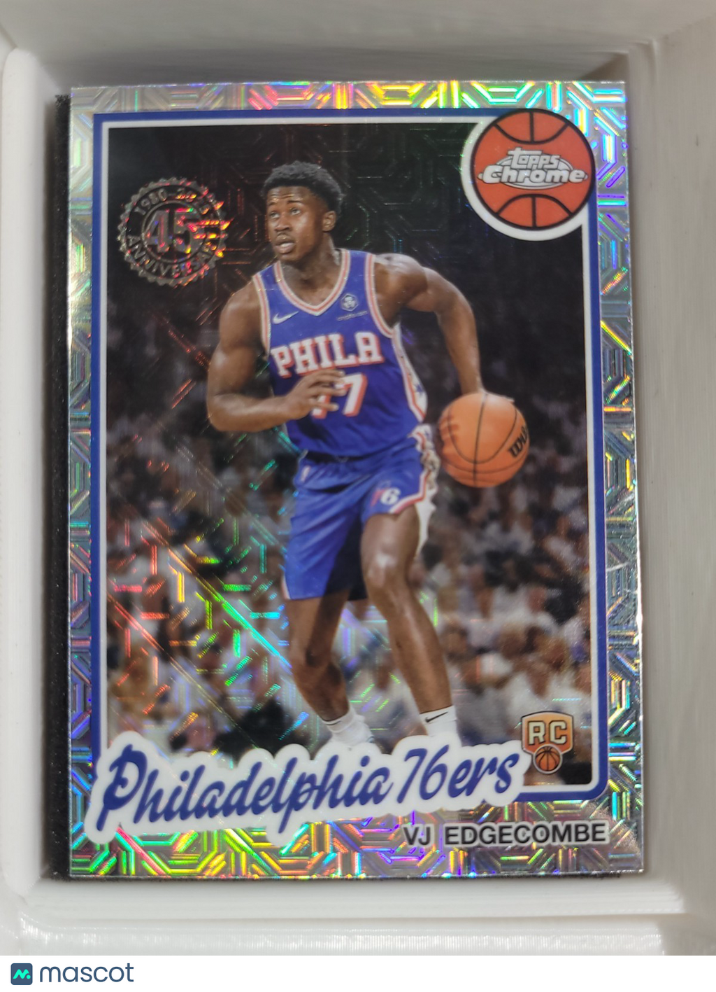 2025-26 Topps Basketball #TC-CE VJ Edgecombe 45th Anniv. Mojo