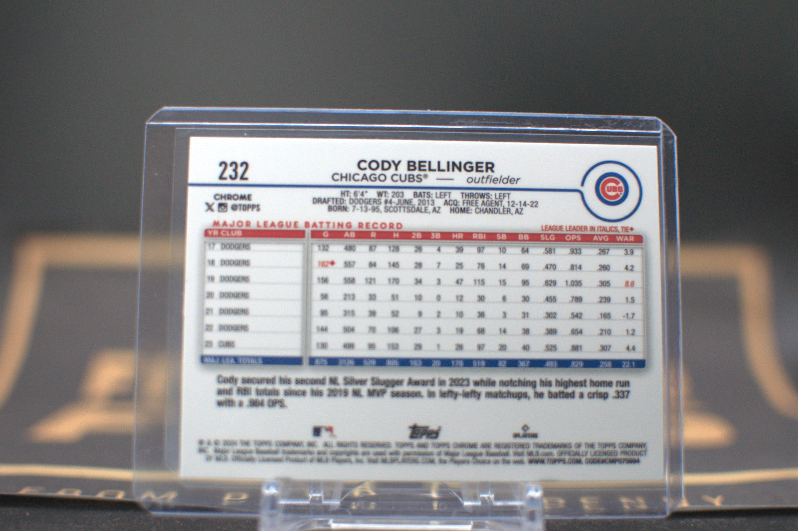 2024 Topps Chrome: Cody Bellinger [Pink Refractor] #232