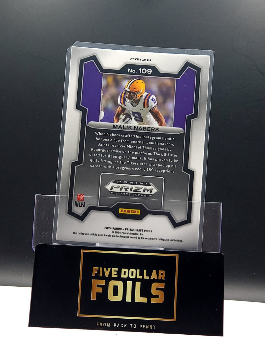 2024 Panini Prizm Draft Picks #109 Malik Nabers Silver