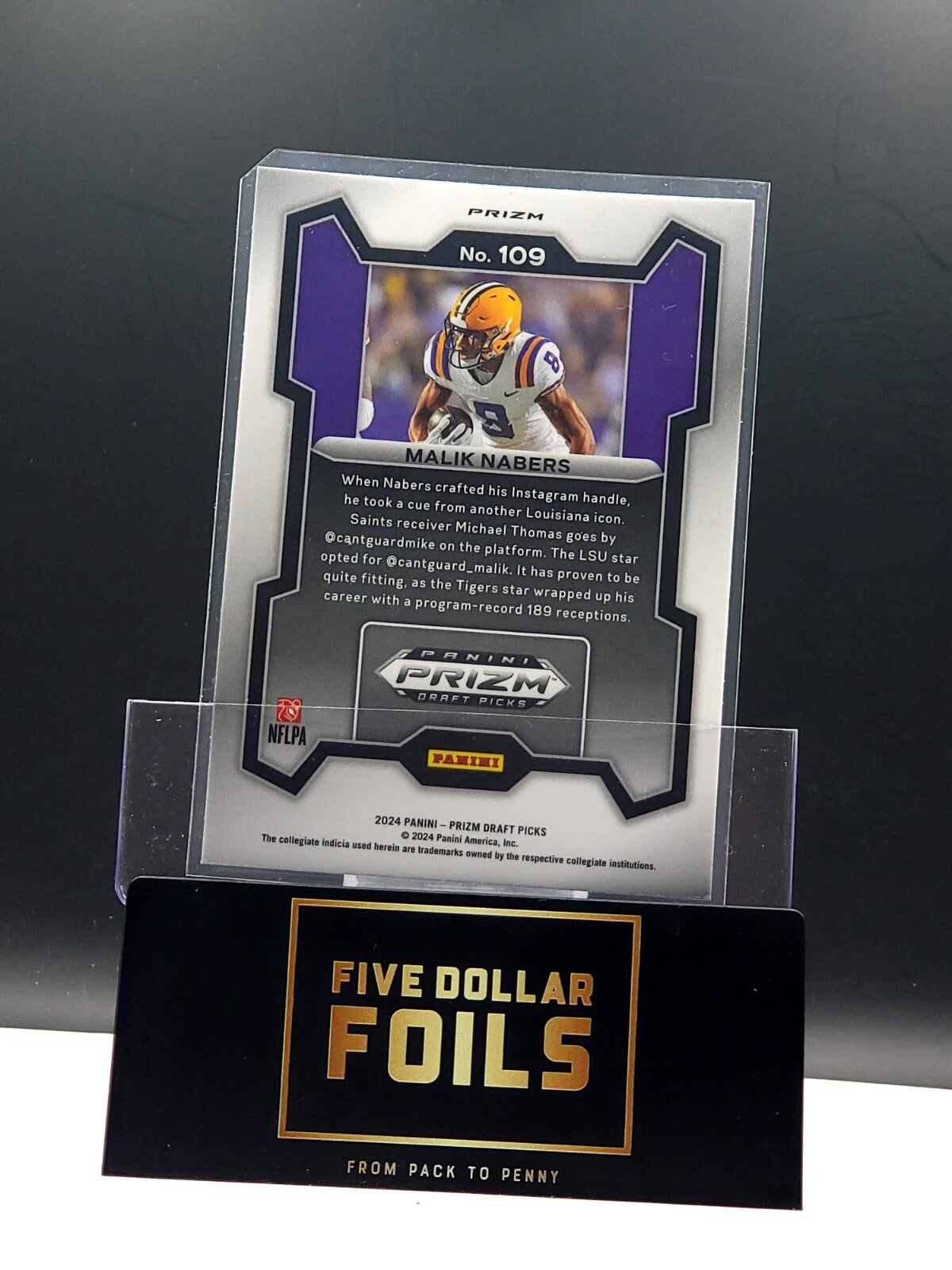 2024 Panini Prizm Draft Picks #109 Malik Nabers Silver