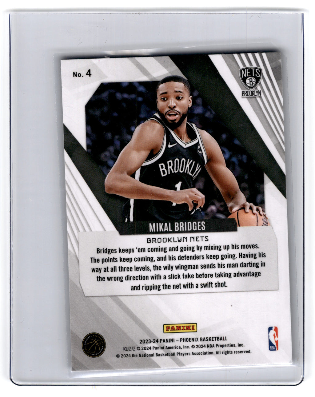 2023 Panini Phoenix Mikal Bridges #4 **Free Shipping @ $10+**