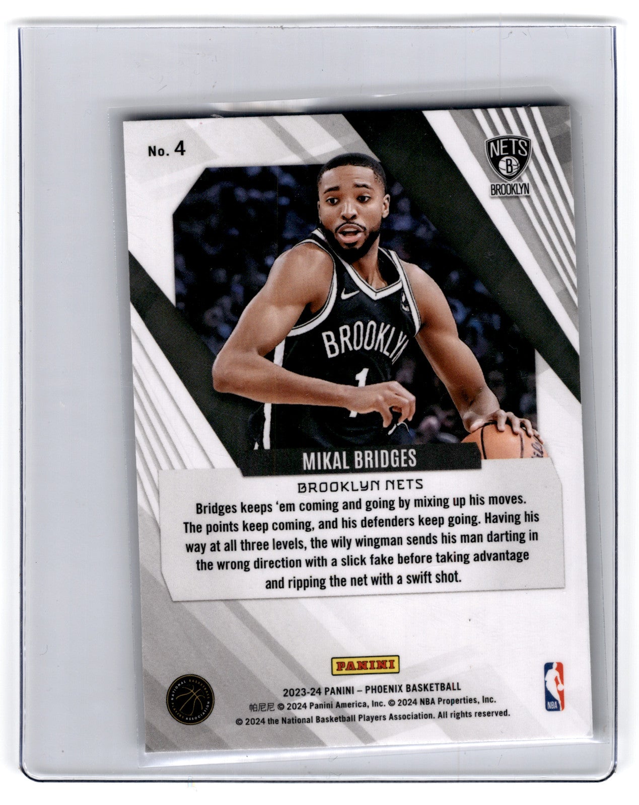 2023 Panini Phoenix Mikal Bridges #4 **Free Shipping @ $10+**