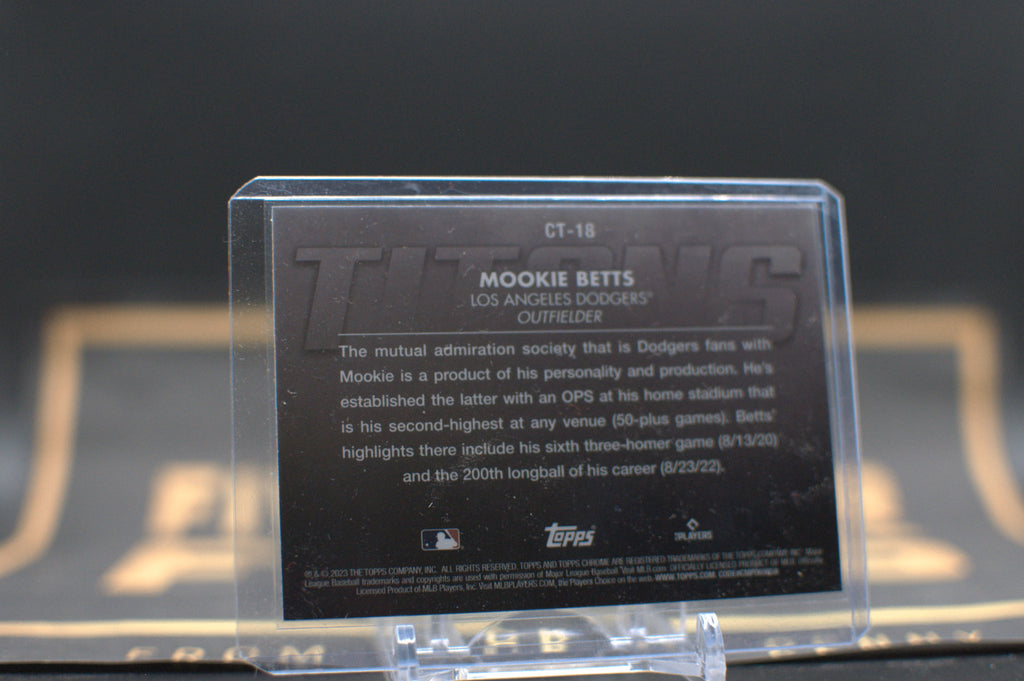 2023 Topps Chrome Titans: Mookie Betts #CT-18