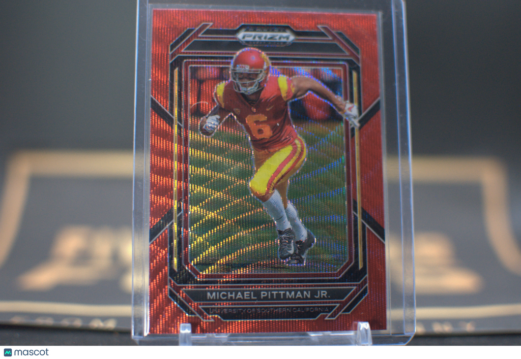 2023 Panini Prizm Draft Picks : Michael Pittman Jr. [Ruby Wave] #76