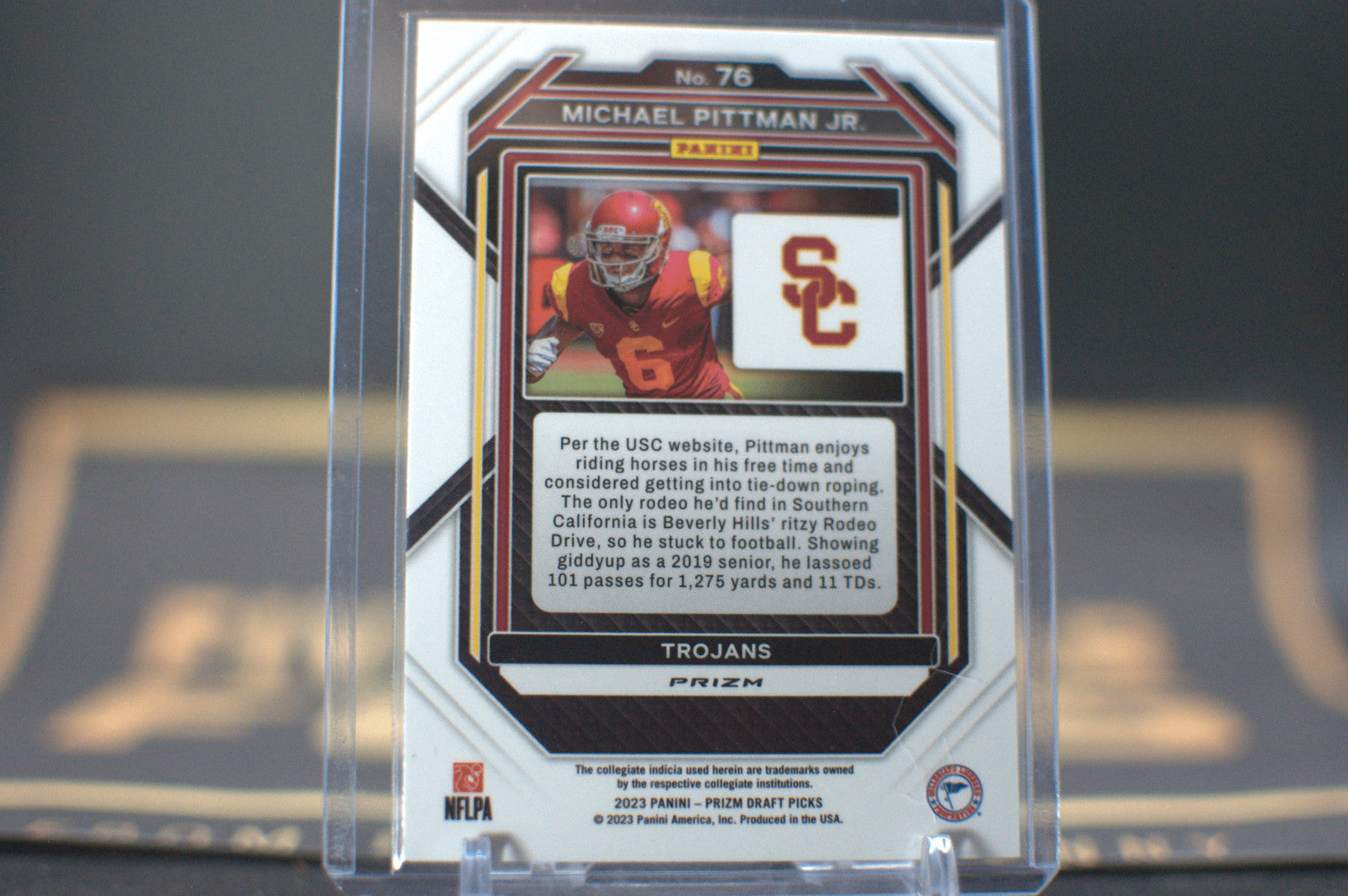 2023 Panini Prizm Draft Picks : Michael Pittman Jr. [Ruby Wave] #76