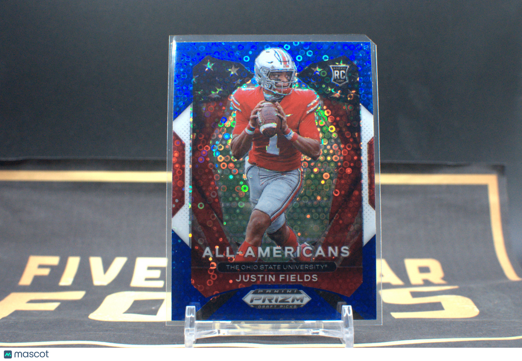 2021 Panini Prizm Draft Picks Justin Fields Blue Circle #192 *Free Shipping@$10