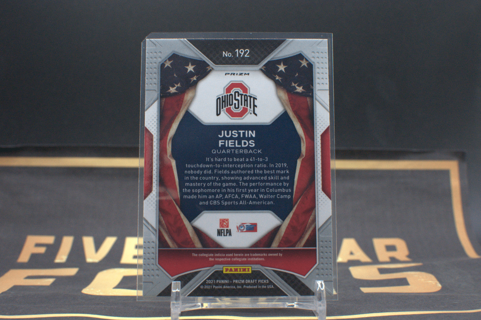 2021 Panini Prizm Draft Picks Justin Fields Blue Circle #192 *Free Shipping@$10