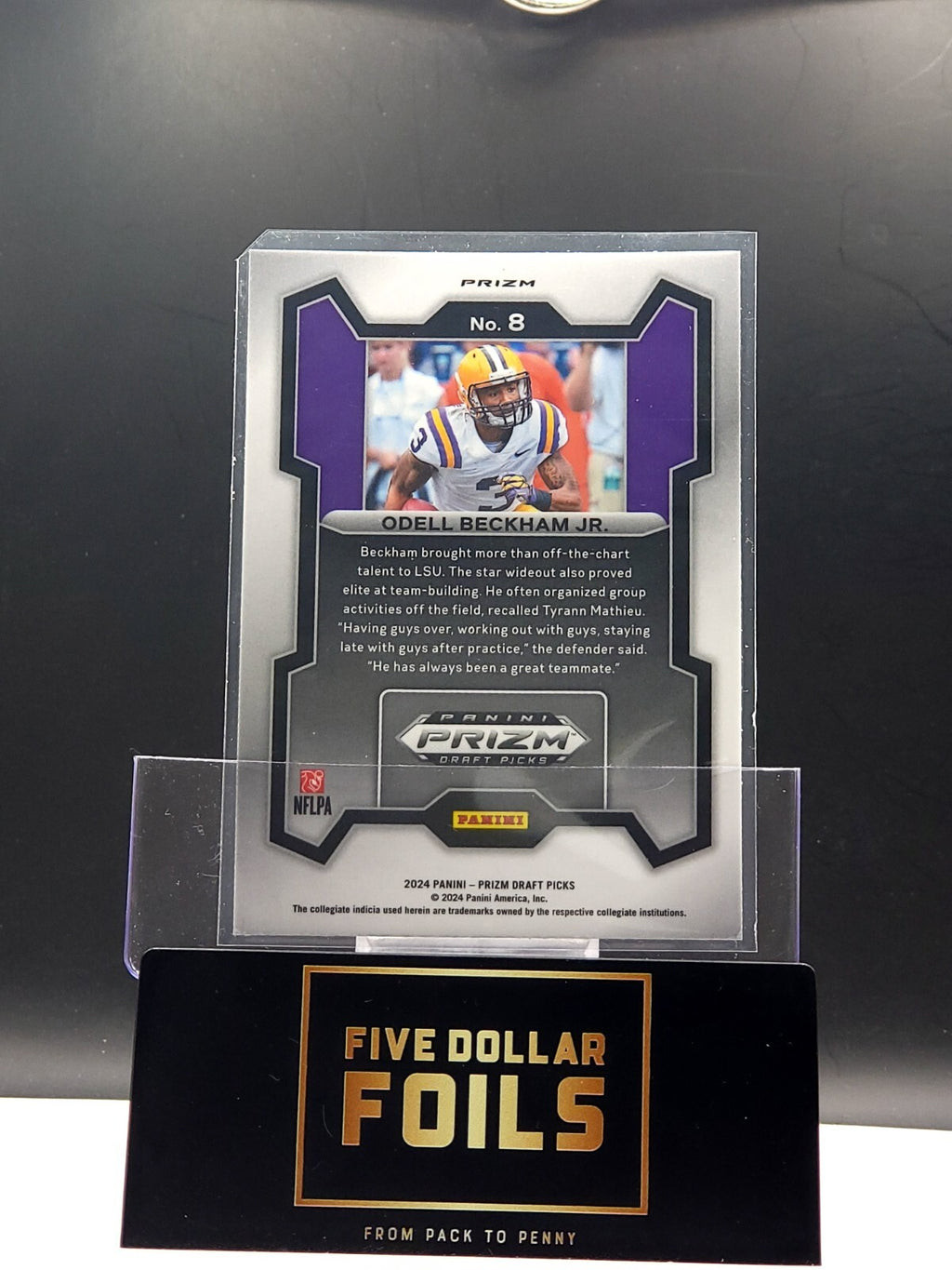 *Free Shipping @ $10 2024 Panini Prizm Draft Picks #8 Odell Beckham Jr. Red Wave