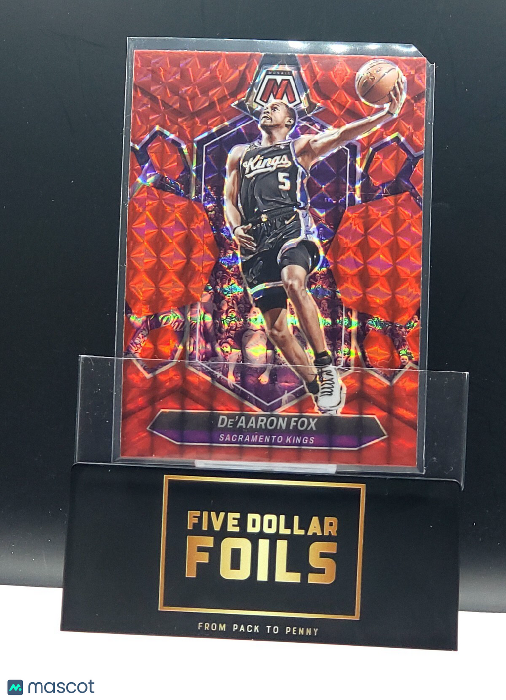 *Free Shipping @ $10* 2023-24 Panini Mosaic - #163 De'Aaron Fox Red
