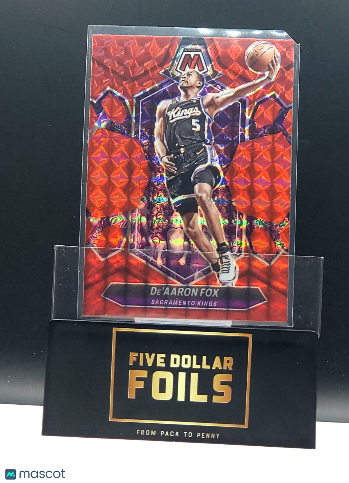 *Free Shipping @ $10* 2023-24 Panini Mosaic - #163 De'Aaron Fox Red