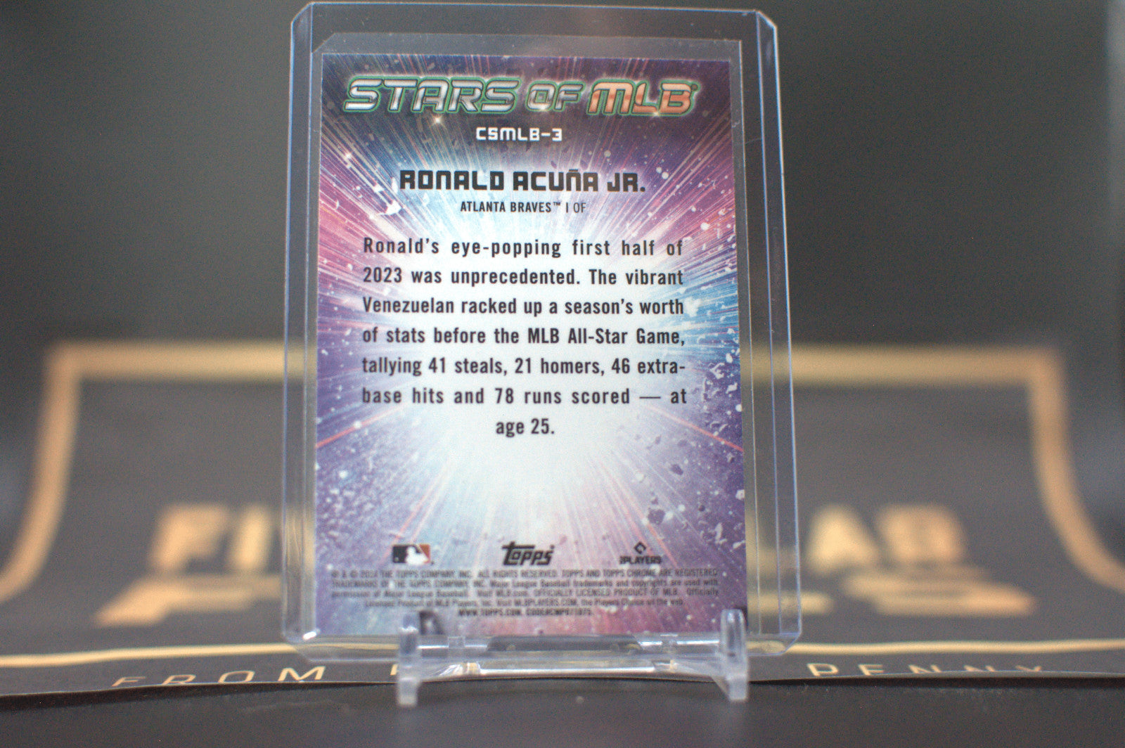 2024 Topps Stars Of MLB Chrome: Ronald Acuna Jr. #CSMLB-3