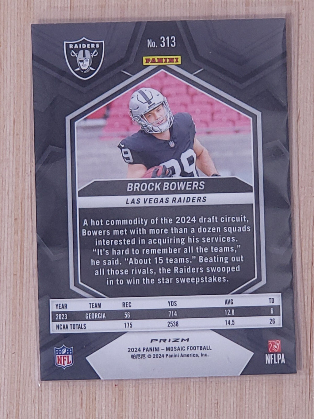 2024 Panini Mosaic - Rookies Brock Bowers #313
