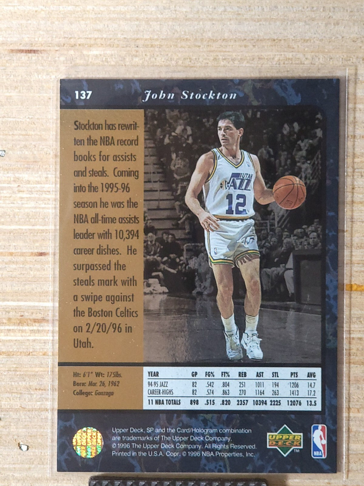 1995-96 SP - John Stockton #137