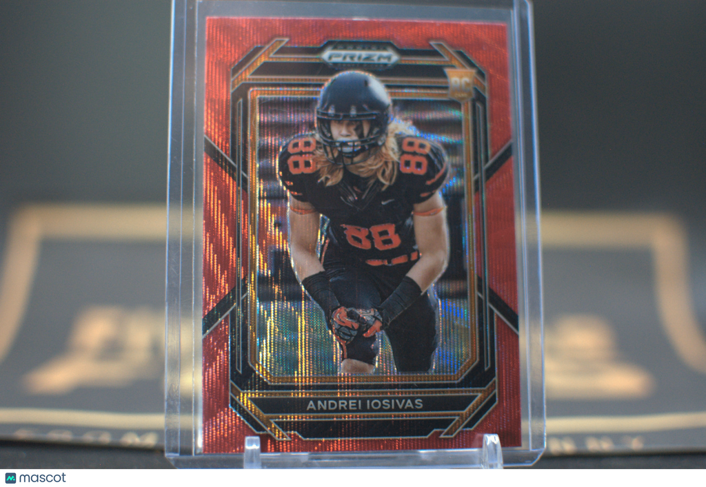 2023 Panini Prizm Draft Picks : Andrei Iosivas [Ruby Wave] #196