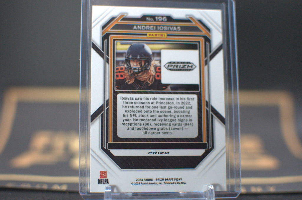 2023 Panini Prizm Draft Picks : Andrei Iosivas [Ruby Wave] #196
