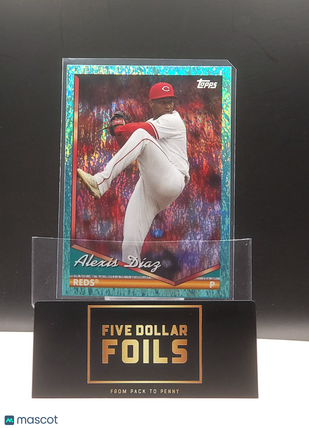 *Free Shipping @$10* 2024 Topps Archives # 257 Alexis Diaz Aqua Foilboard 51/75