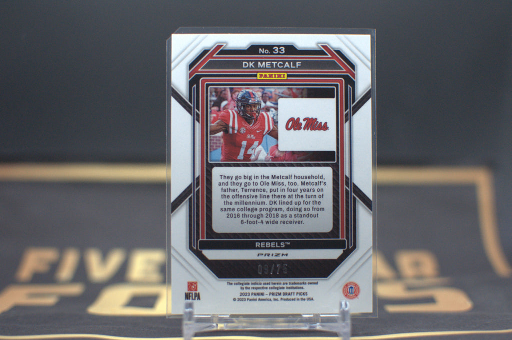 2023 Panini Prizm Draft Picks DK Metcalf [Purple] #33 **Free Shipping @ $10+