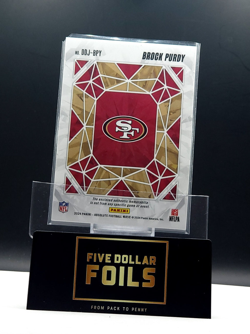 2024 Panini Absolute #DDJ-BPY Draft Diamonds Brock Purdy