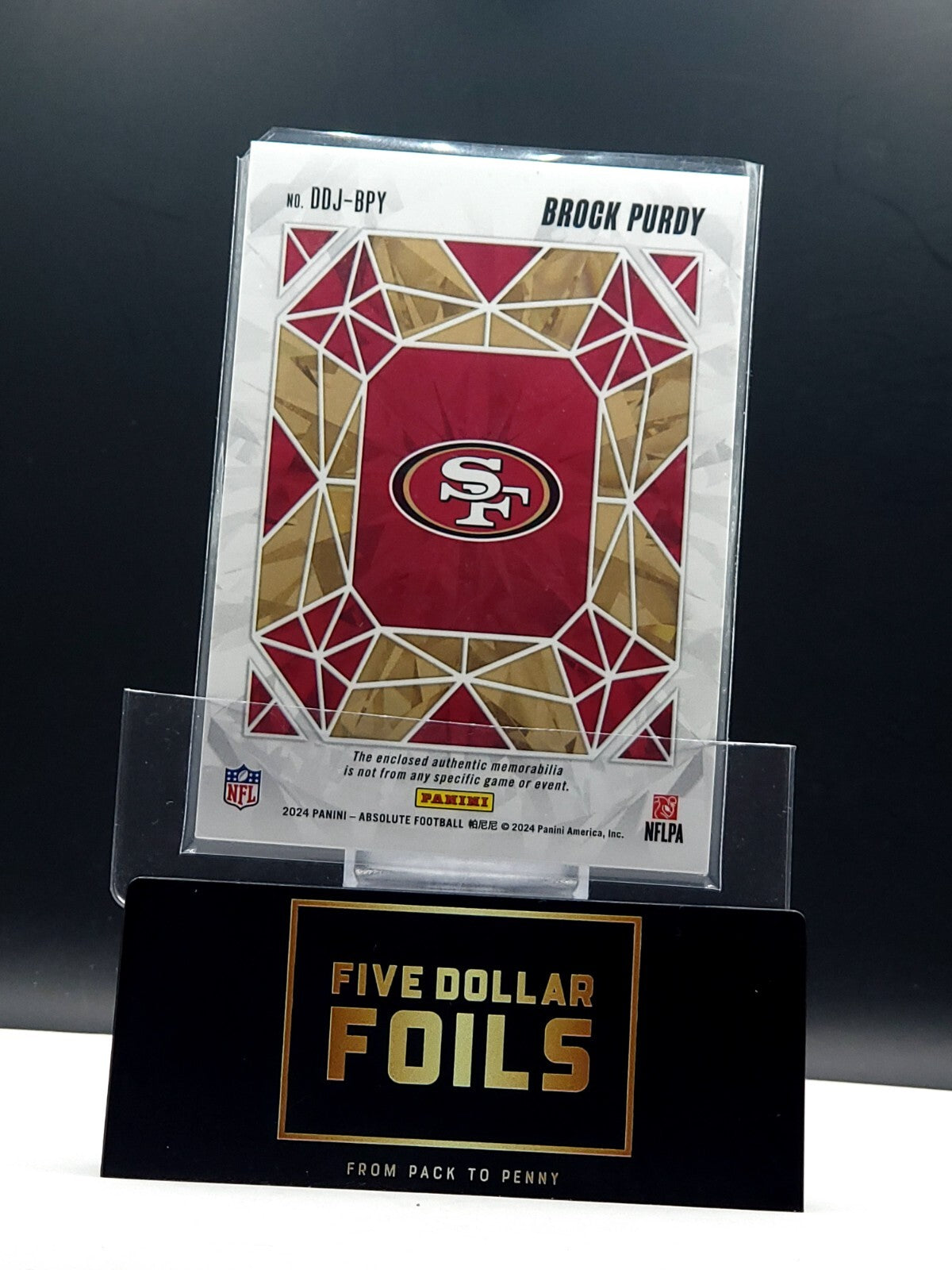 2024 Panini Absolute #DDJ-BPY Draft Diamonds Brock Purdy