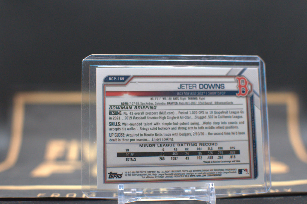 2021 Bowman Chrome Prospects: Jeter Downs [Purple Refractor] #BCP-169