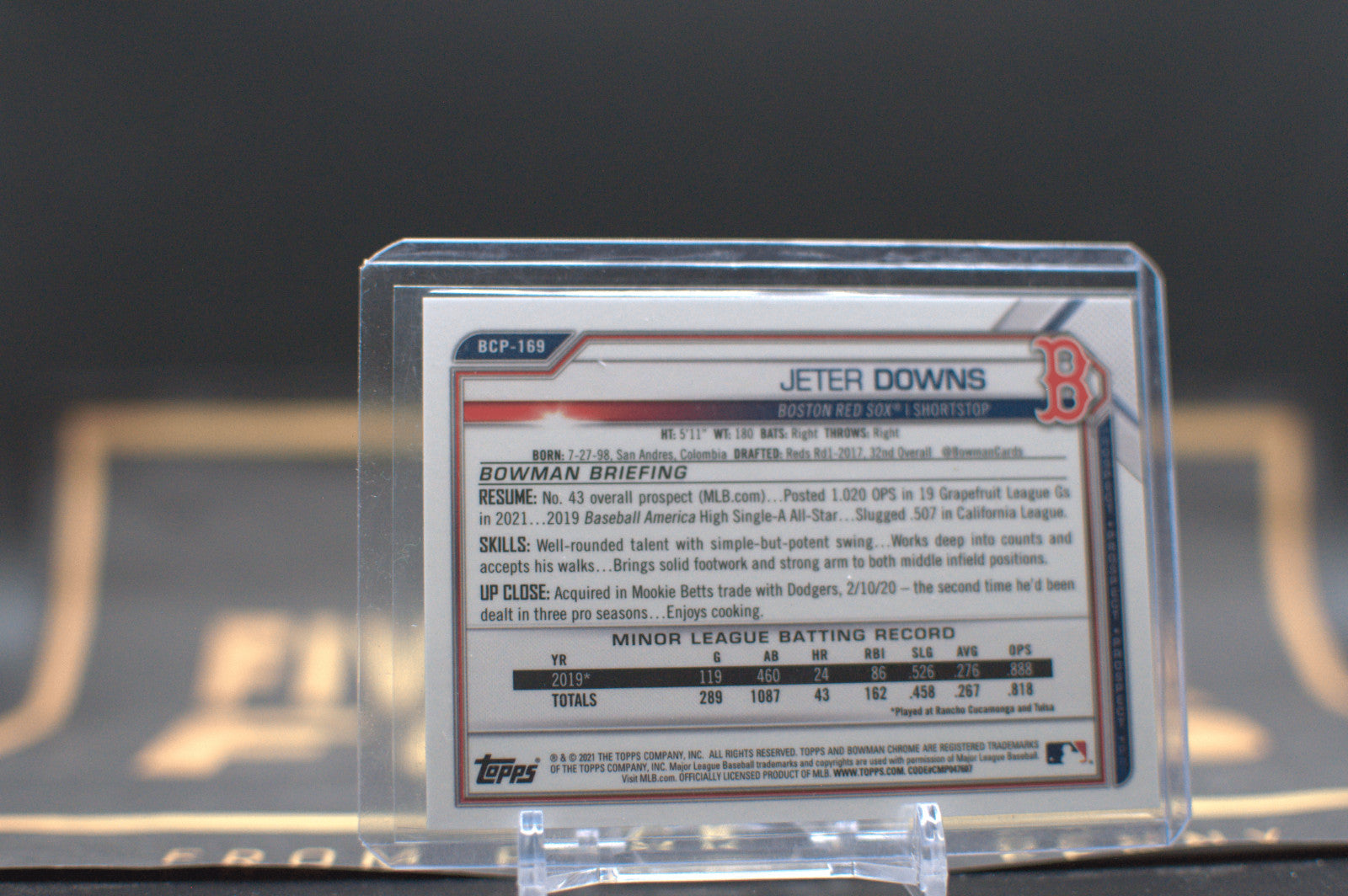 2021 Bowman Chrome Prospects: Jeter Downs [Purple Refractor] #BCP-169