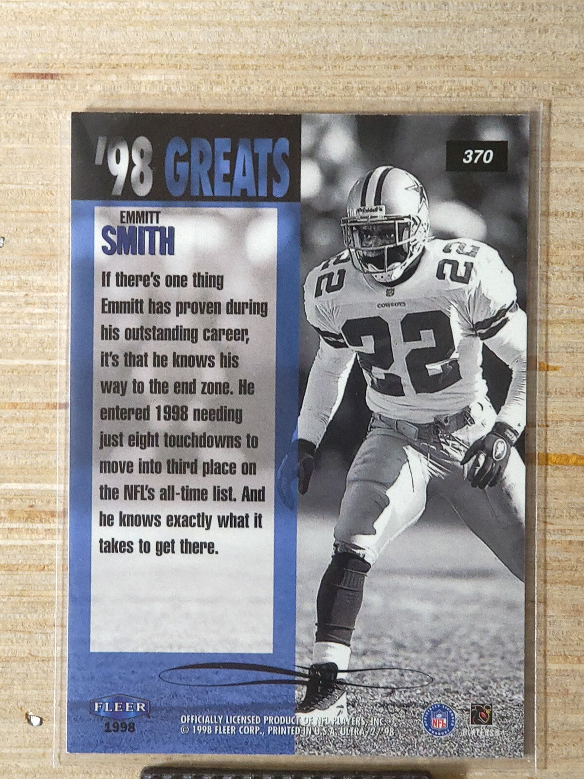 1998 Ultra Football Emmitt Smith #370